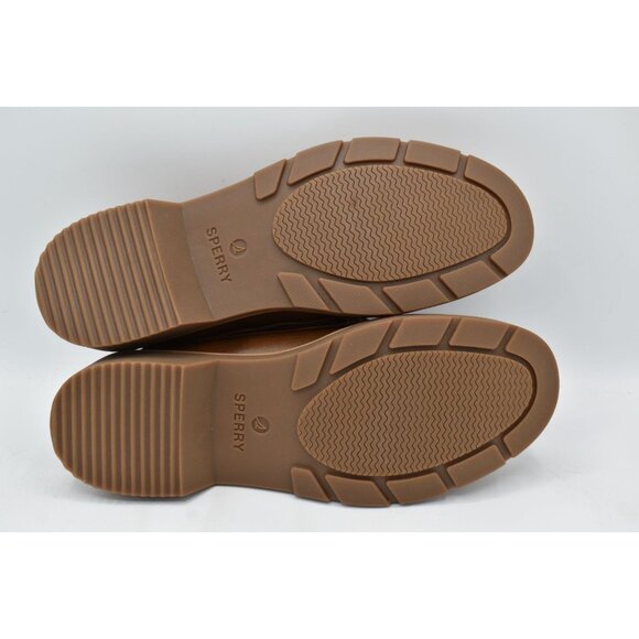 Sperry Womens Size 11 Wells Brown Leather Nubuck Slip On Boat Shoes - Picture 5 of 13